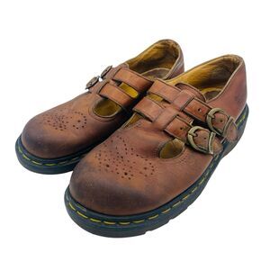 VINTAGE RARE Dr Martens 8065 Mary Jane Shoes Made In England Women's Size 6 UK